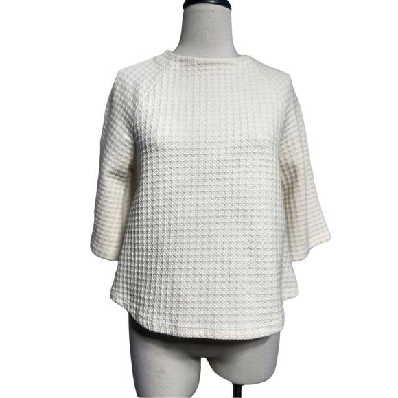 Who What Wear 3/4 Sleeve A Line Waffle Blouse Size Small - Picture 1 of 4